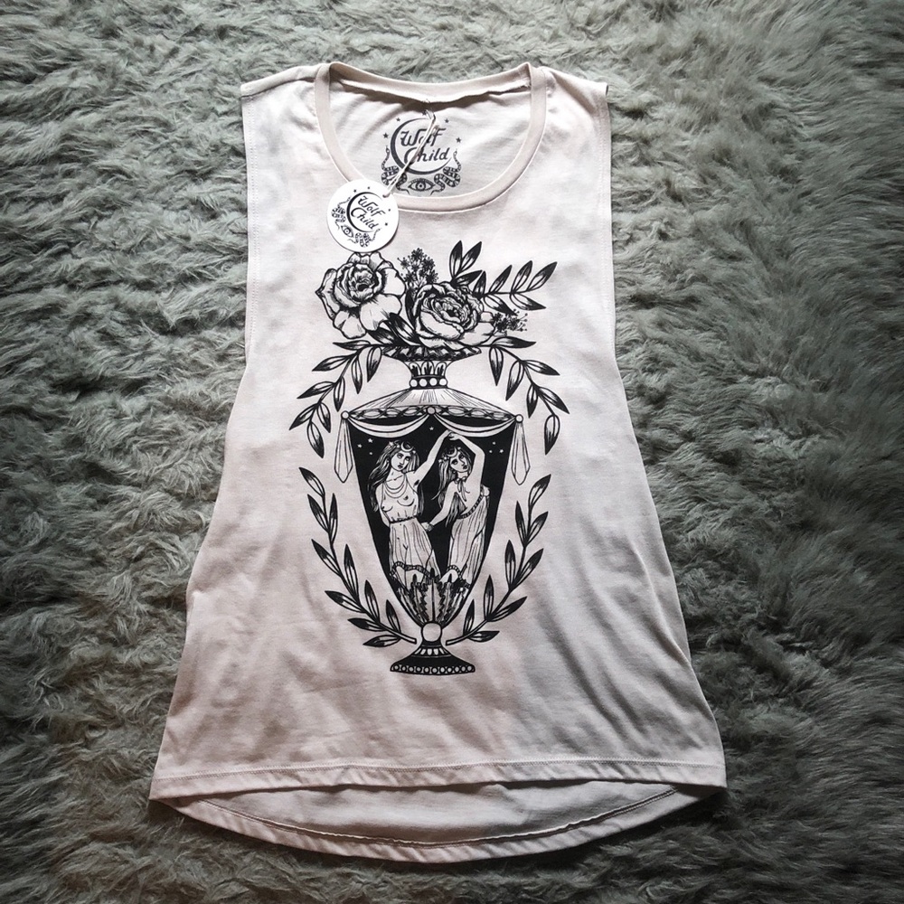 Grecian Gemini Flowy  Muscle Tank by Wolf Child